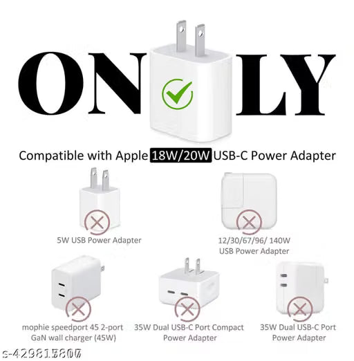 Only For iPhone 20 Watt Charger - Cartoon 3D Design Protective Case