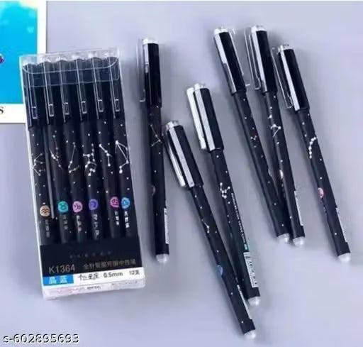 Erasable Galaxi Printed Zodiac Gel Pen