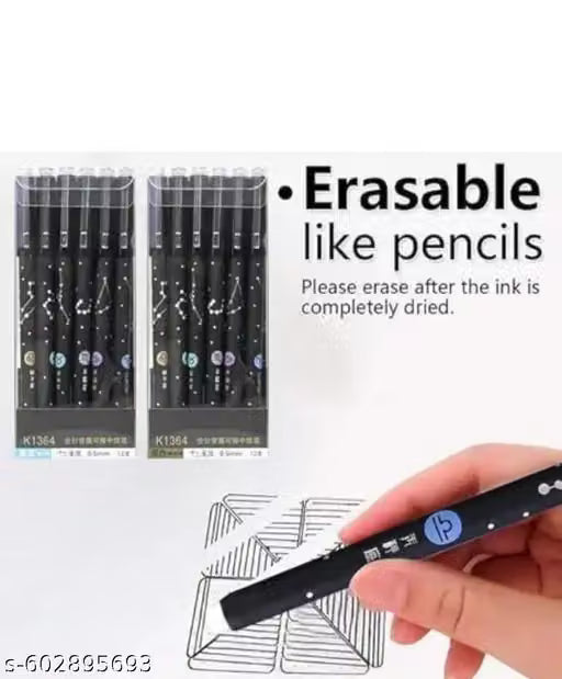 Erasable Galaxi Printed Zodiac Gel Pen