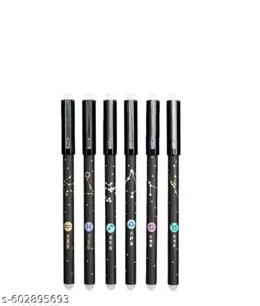 Erasable Galaxi Printed Zodiac Gel Pen