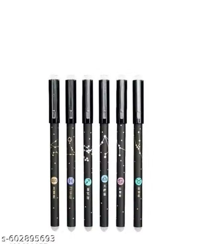 Erasable Galaxi Printed Zodiac Gel Pen