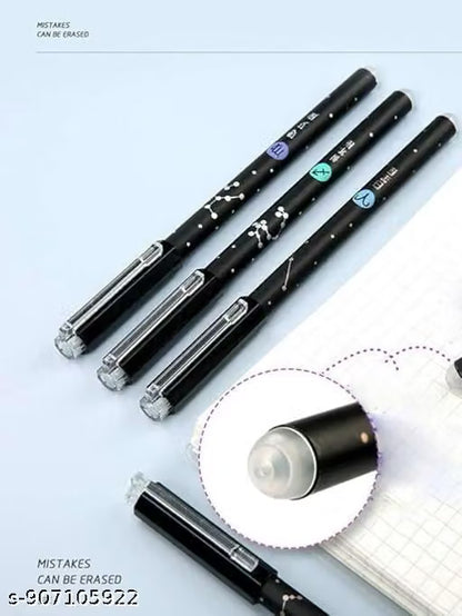 Erasable Galaxi Printed Zodiac Gel Pen